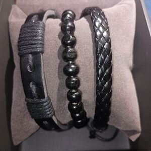 Geneva Black Bracelet Set